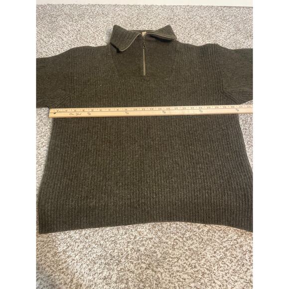 Cabela’s Outfitter Series 100% Lambs Wool 1/4 Zip Men’s Size XL Brown - Picture 5 of 8